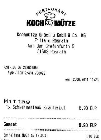 dskt Hffner Kochmtze Restaurant